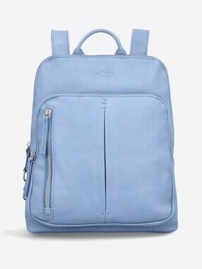 American Leather Co. Cleveland Leather Backpack – Sky Blue Slouchy Bag⁷